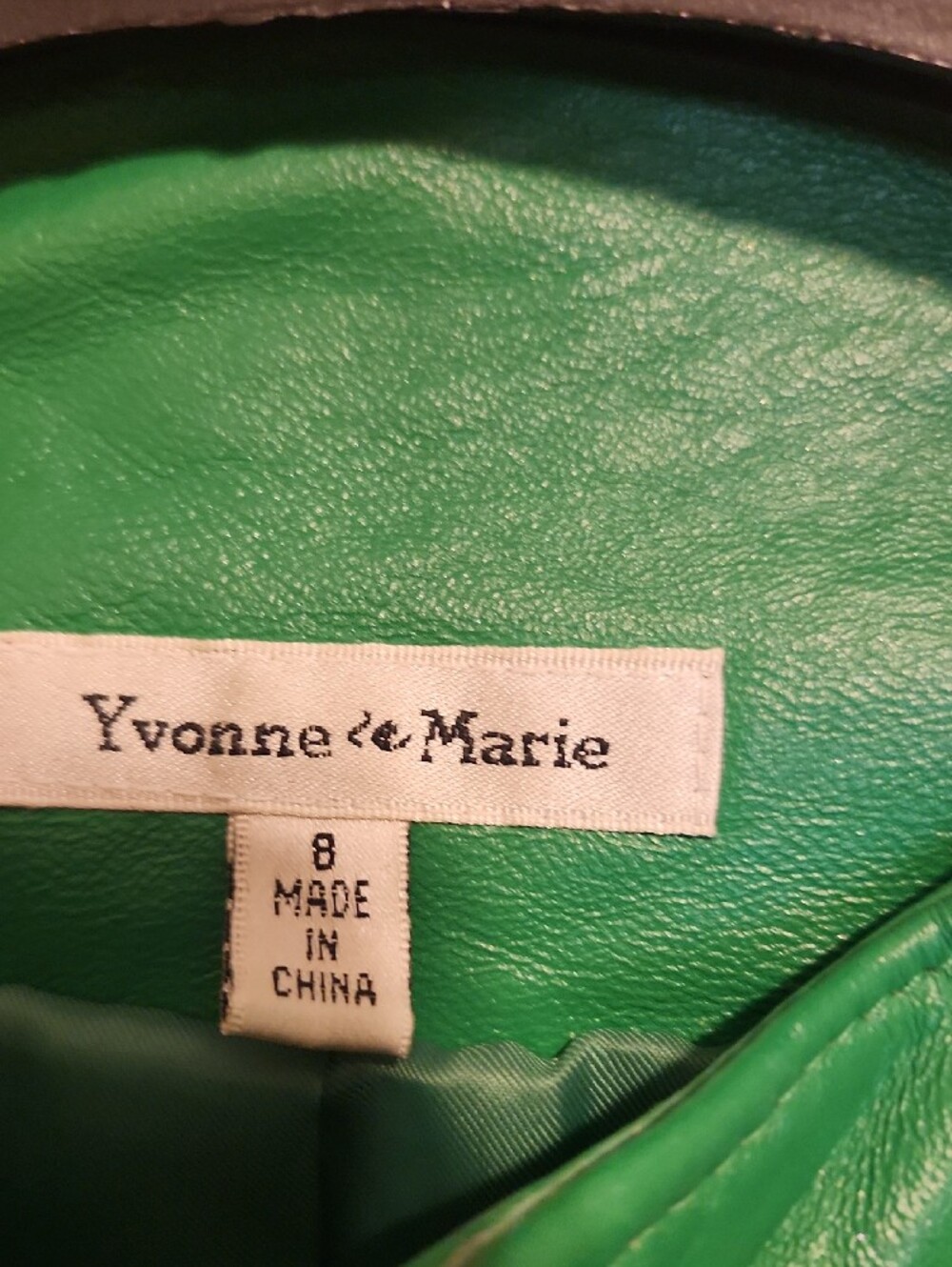 Yvonne Marie Vintage Green Lamb Leather Jacket, 8 - Picture 2 of 14